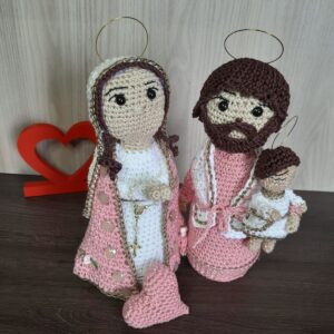 Sagrada Família em Amigurumi.