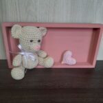 Ursinha Coração Rosa em Amigurumi - Imagem 1
