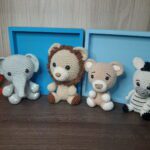 Kit Baby Safari em Amigurumi. - Imagem 2