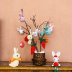 Kit Coelhinho e Ovinhos em Amigurumi - Imagem 1