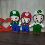 Mário Bros e Luigis em Amigurumi. - Imagem 1