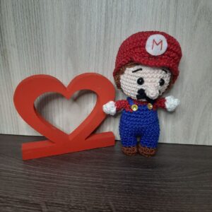 Mário Bros em Amigurumi.