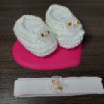 Sapatilha de Lã e Faixinha. - Imagem 4