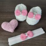 Sapatilha de Lã e Faixinha. - Imagem 5