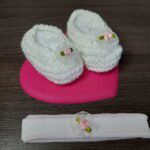 Sapatilha de Lã e Faixinha. - Imagem 5