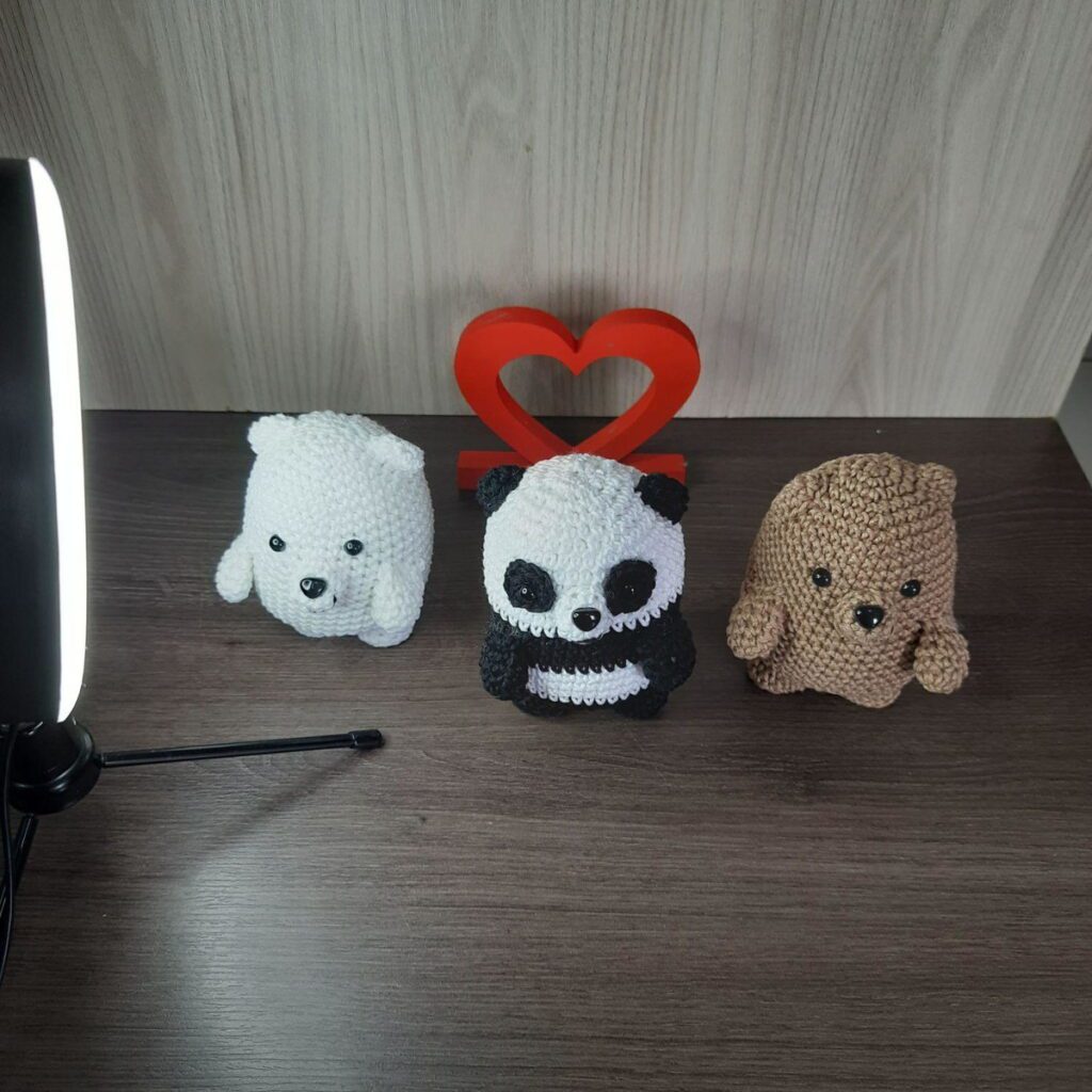 Ursos sem Curso em Amigurumi