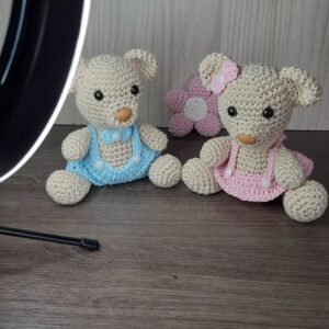 Casal de Ursinhos em Amigurumi