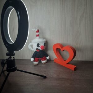 Cuphead, Xicrinho em Amigurumi.