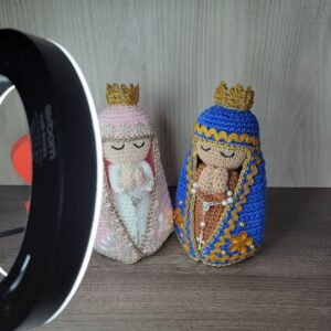 Dupla de Santinhas em Amigurumi