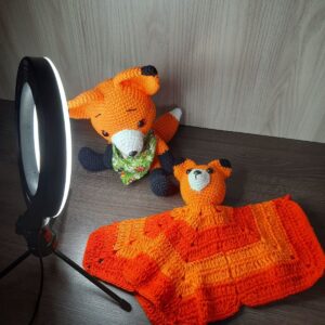 Kit Raposinha em Amigurumi.