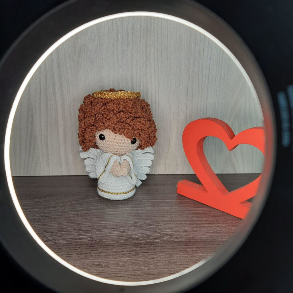 Anjinho em Amigurumi