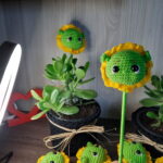 Girassol do Sherek em Amigurumi - Imagem 4