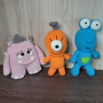 Kit 3 Monstrinhos em Amigurumi. - Imagem 3