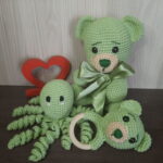 Kit Ursinho Verde 3 Peças. - Imagem 1