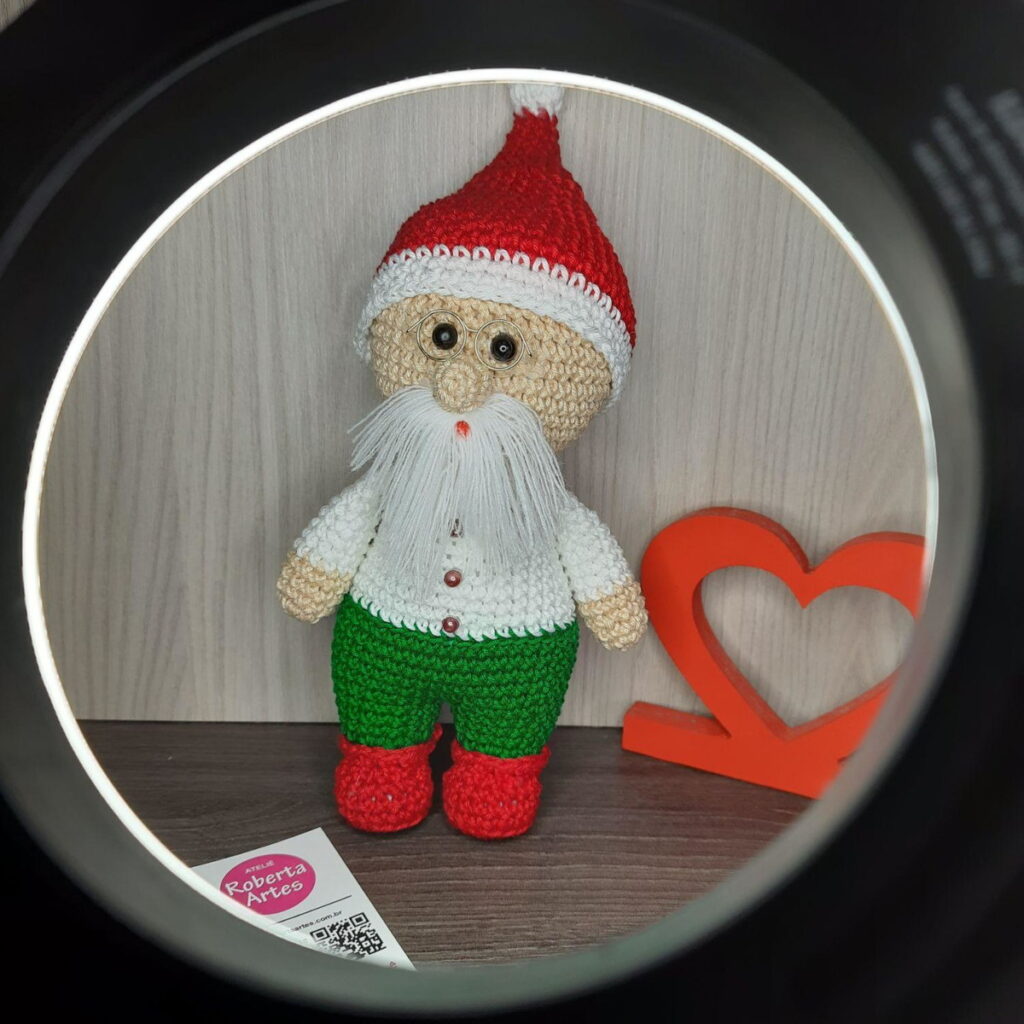 Papai Noel em Amigurumi.