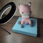 Raposinha Rosa em Amigurumi - Imagem 1