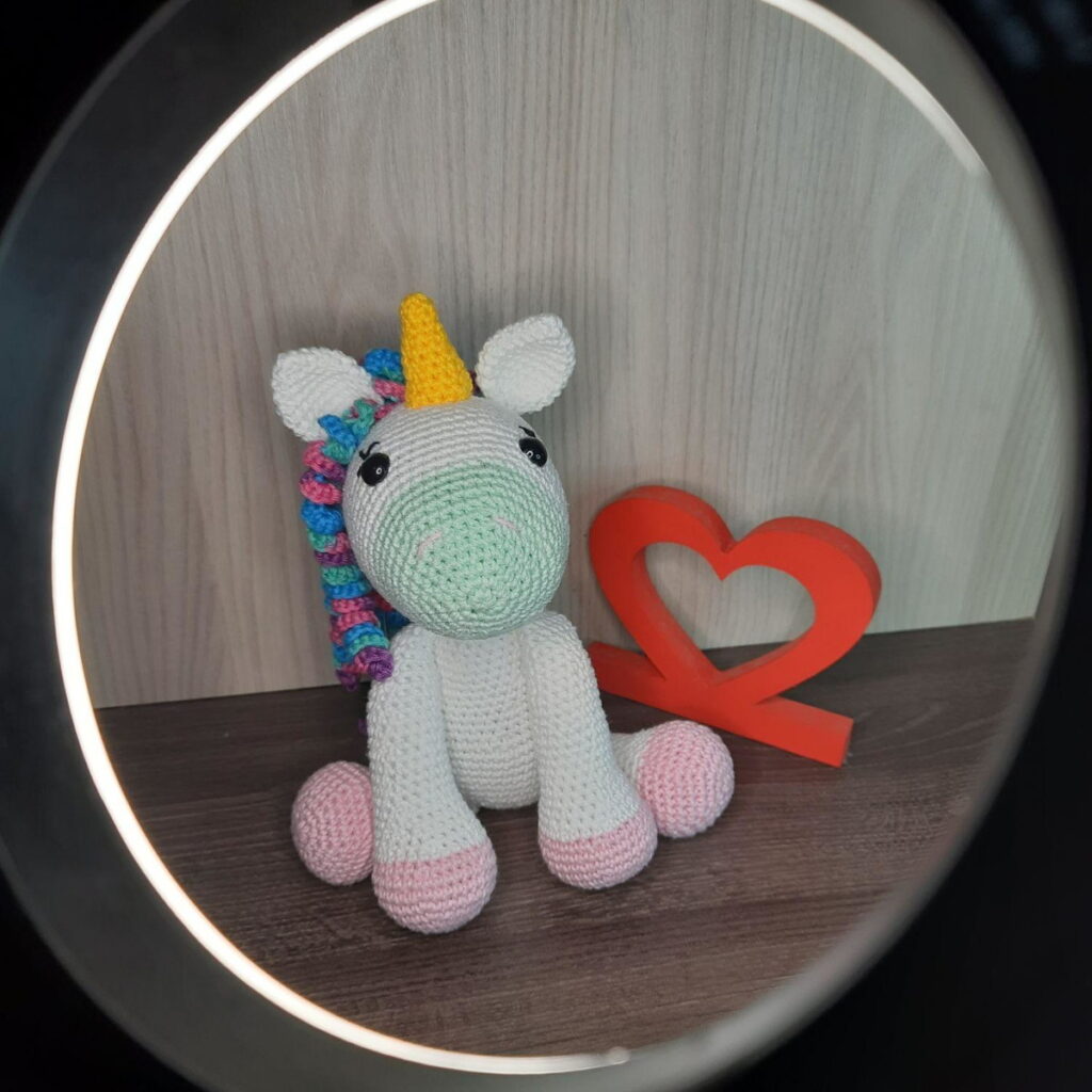 Unicórnio em Amigurumi
