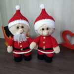 Casal de Noel em Amigurumi. - Imagem 3