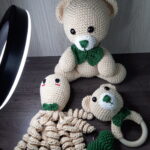Kit Ursinho 3 Peças em Amigurumi. - Imagem 5