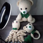 Kit Ursinho 3 Peças em Amigurumi. - Imagem 3