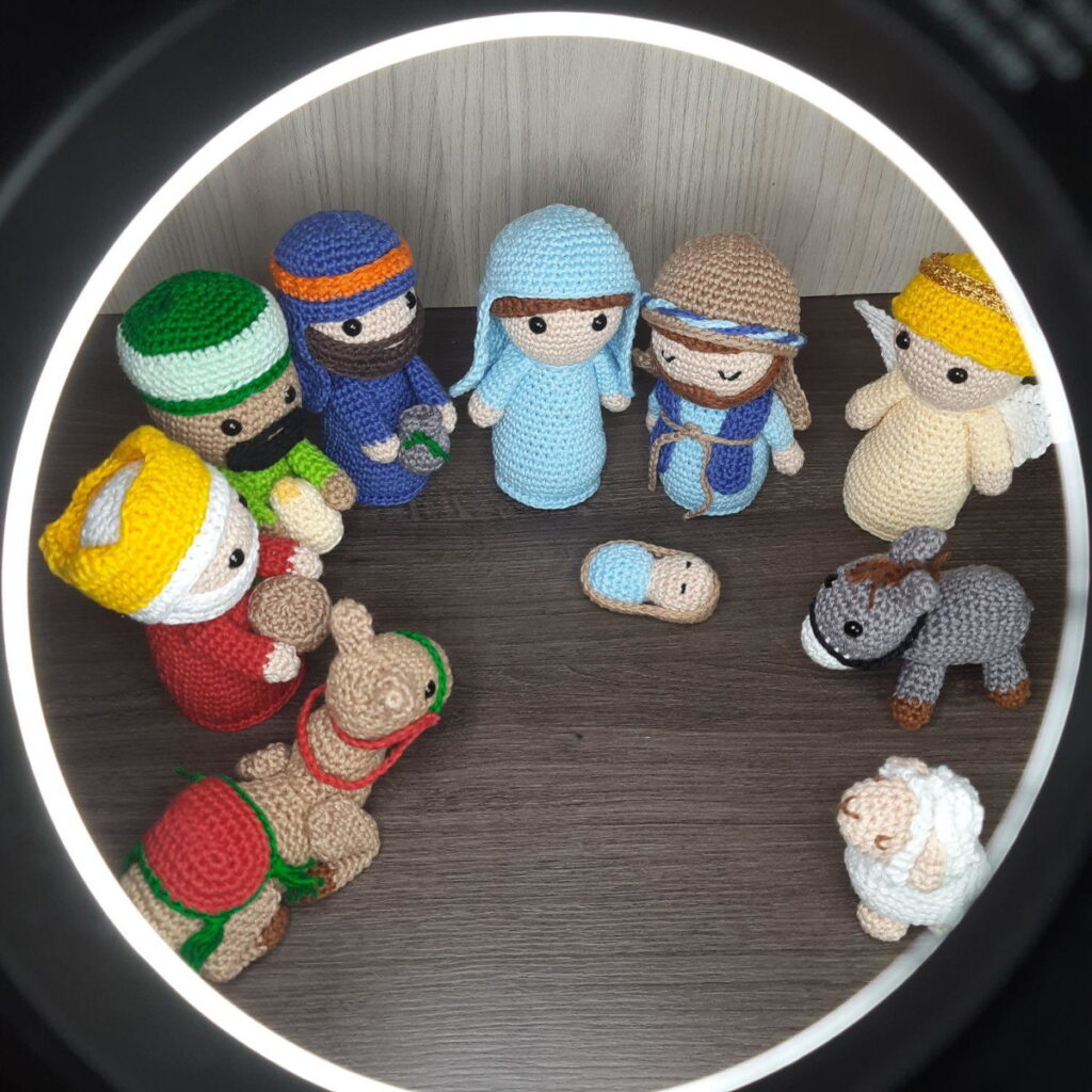 Presépio Completo em Amigurumi.