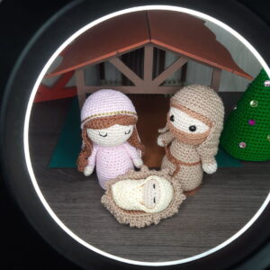 Sagrada Família em Amigurumi