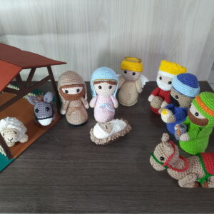 Presépio Completo em Amigurumi.