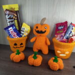 Cabeça de Abóbora e Sua Abobrinhas em Amigurumi - Imagem 5