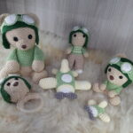 Kit Ursinho Aviador 6 Peças. - Imagem 5