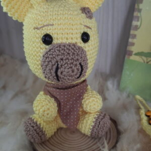 Baby Safari Girafa em Amigurumi.