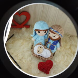 Sagrada Família em Amigurumi