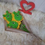 Buquê Girassol do Sherek em Amigurumi - Imagem 3