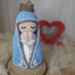 Santinha Manto Azul em Amigurumi - Imagem 5