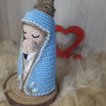 Santinha Manto Azul em Amigurumi - Imagem 2