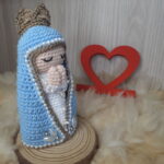 Santinha Manto Azul em Amigurumi - Imagem 4