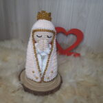 Santinha Manto Rosa em Amigurumi - Imagem 5