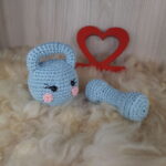 Baby Kettlebell e Haltere Azul em Amigurumi - Imagem 3