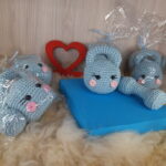 Baby Kettlebell e Haltere Azul em Amigurumi - Imagem 5