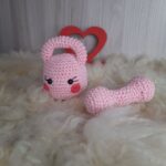 Baby Kettlebell e Haltere Rosa em Amigurumi - Imagem 4