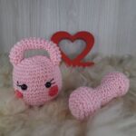 Baby Kettlebell e Haltere Rosa em Amigurumi - Imagem 3