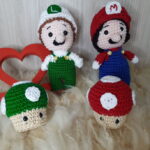 Kit Gamer Mário Bros e Luigi em Amigurumi. - Imagem 3