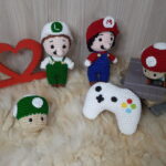 Kit Gamer Mário Bros e Luigi em Amigurumi. - Imagem 1