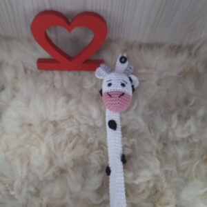 Capa de Estetoscópio Vaquinha em Amigurumi.