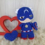 Capitão América em Amigurumi - Imagem 3