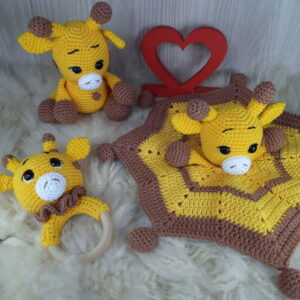 Kit Girafinha em Amigurumi