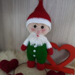 Papai Noel Brilho em Amigurumi. - Imagem 4