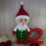 Papai Noel Brilho em Amigurumi. - Imagem 3