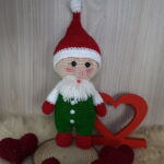 Papai Noel Brilho em Amigurumi. - Imagem 2