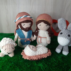 Sagrada Família em Amigurumi.