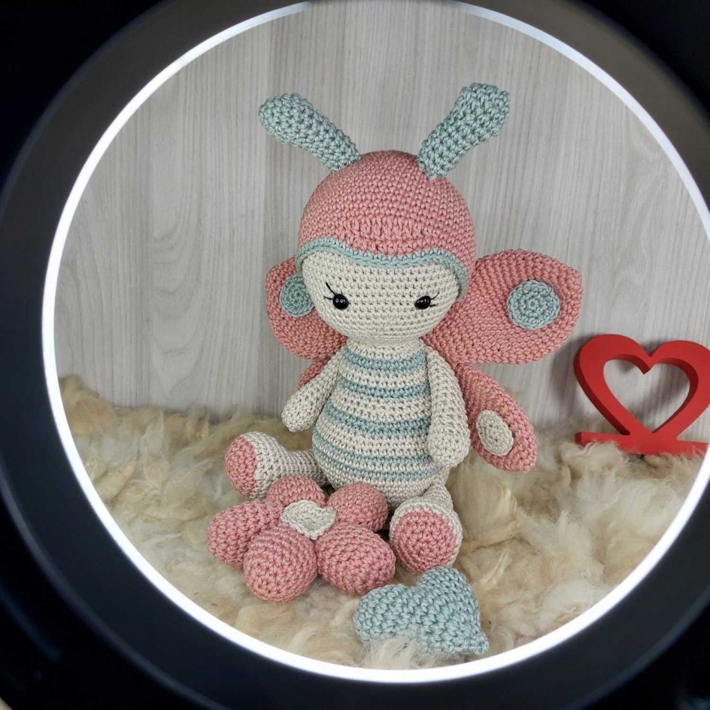 Borboletinha em Amigurumi